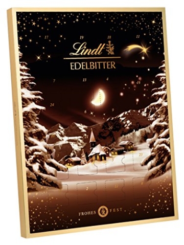 Lindt & Sprüngli Edelbitter Adventskalender, 1er Pack (1 x 250 g) -