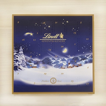 Lindt & Sprüngli Mini Tisch Adventskalender Weihnachts-Zauber, 2er Pack (2 x 115 g) - 