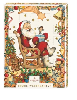 Niederegger Adventskalender Motiv "Weihnachtsmann", 1er Pack (1 x 500 g) -