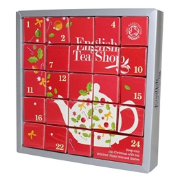 Tee Adventskalender "Pink Christmas", 24 einzelne Boxen mit würzigen BIO-Tees in hochwertigen Pyramiden-Teebeutel - 1
